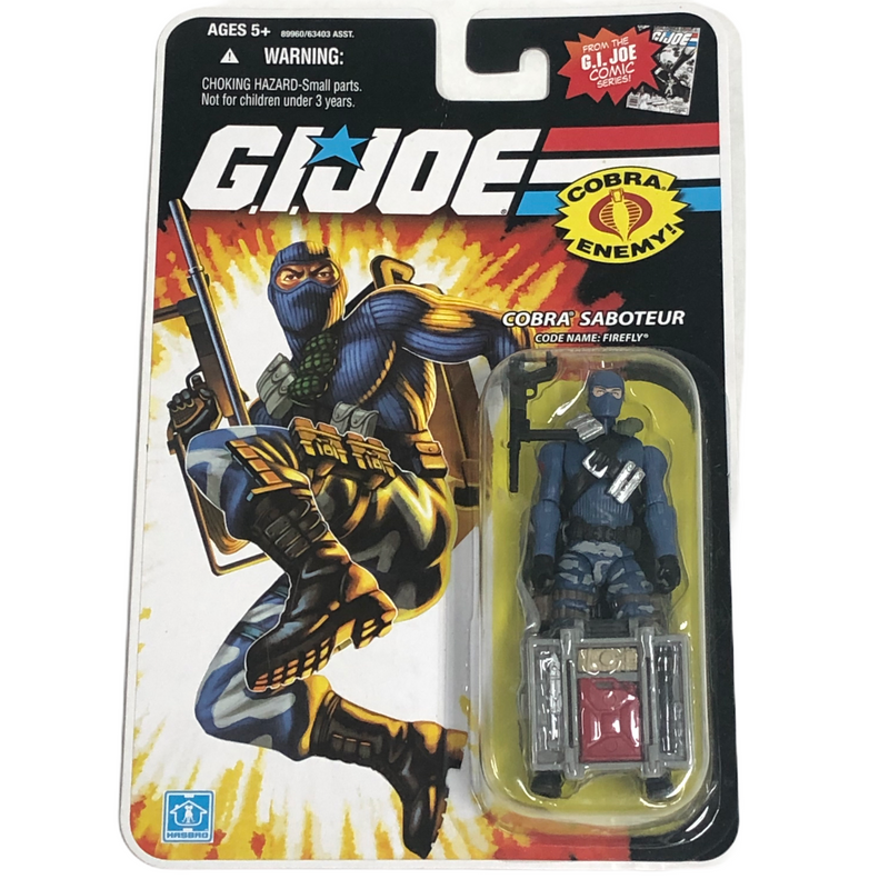 G.I. Joe Hasbro Cobra Saboteur Firefly Blue Suit Action Figure