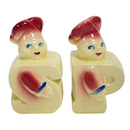 Shawnee Chef Baker S & P Ceramic 3.5" Salt & Pepper Shakers