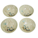 (4) Red Wing Bob White Quail 6.5" Bowls