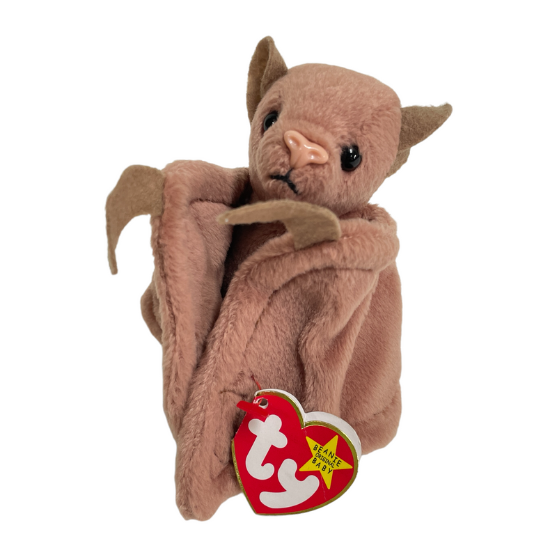 TY Beanie Batty The Bat Brown Stuffed Toy Beanbag Plush 4035