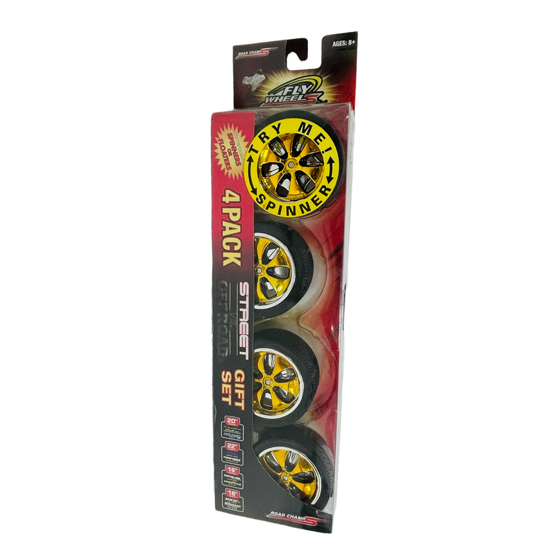Road Champs Fly Wheels Street Vs Off Road 4 Pack Gift Set