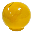 McCoy Pottery Yellow Ceramic Happy Smiley Face 6" Coin Piggy Bank w/ Stopper