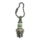 ACDelco 75th Anniversary Flint Michigan Spark Plug Keychain Fob Ball Chain