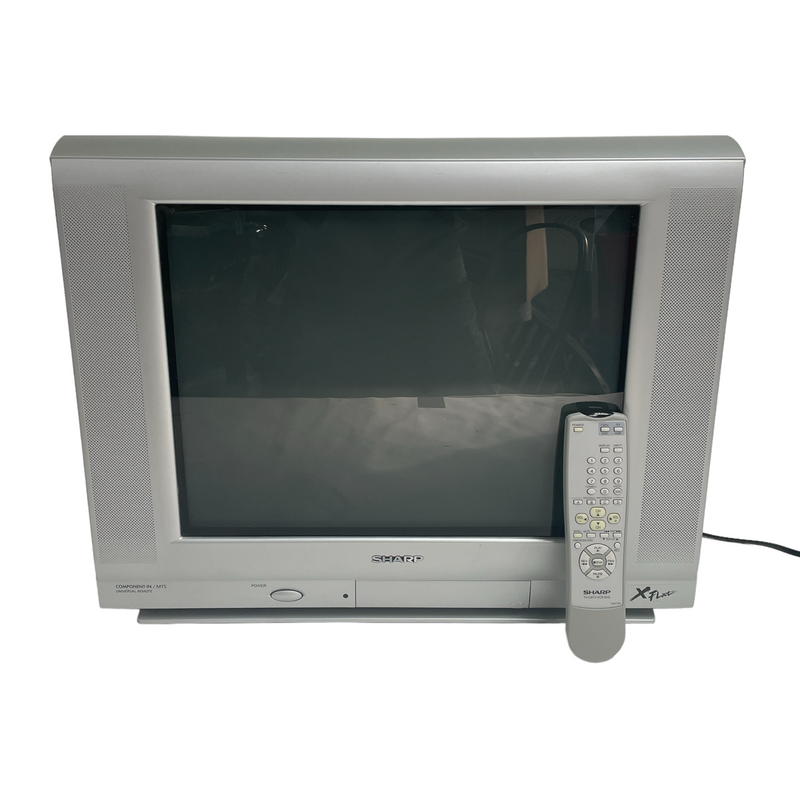 Sharp X Flat CRT 20" Color Television TV 20F640 w/ Remote GA317SA