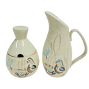 Red Wing Bob White Quail Sugar Bowl & Creamer