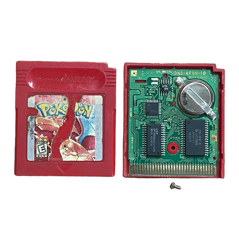 Pokemon Red Version Nintendo Game Boy FOR PARTS