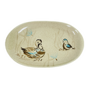 Red Wing Bob White Quail 13.5" Oval Serving Dish Tray Serving Platter Plate