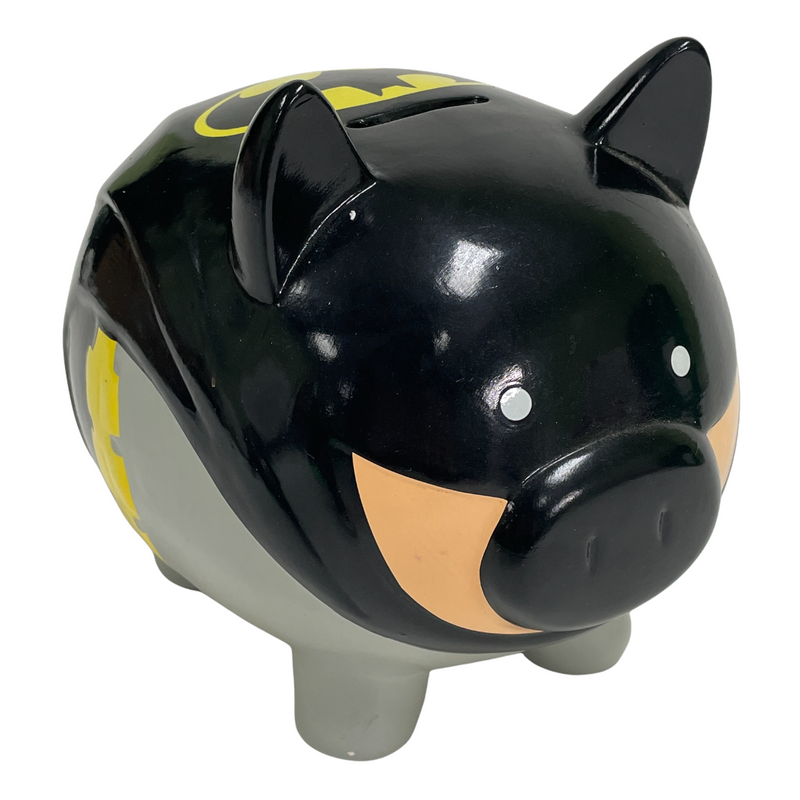DC Comics Batman Pig Bat Pig Ceramic Coin Money Piggy Bank