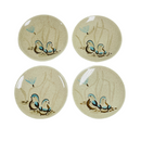 (4) Red Wing Bob White Quail 6.5" Bread Butter Dessert Plates