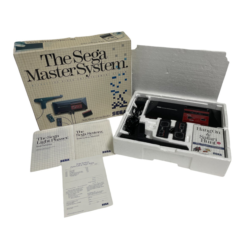 The Sega Master System Hang On Safari Hunt System Console Bundle