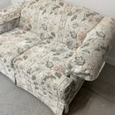 JCPenney White Pink Flowers Floral 2 Seat Sofa Couch Loveseat