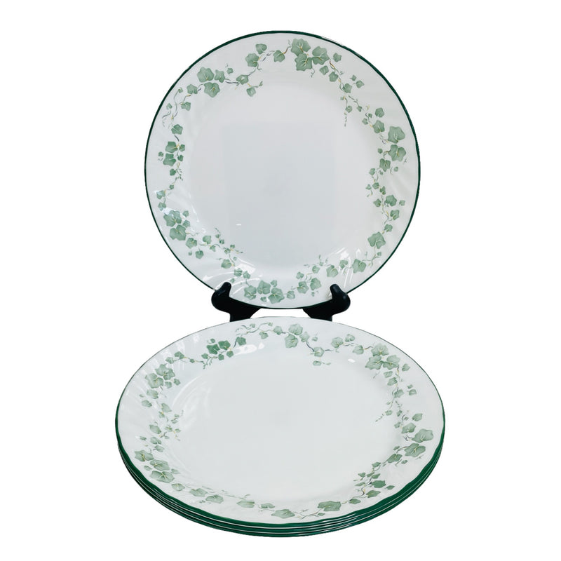 (4) Corelle By Corning Callaway Green Ivy 10 1/4" Dinner Plates