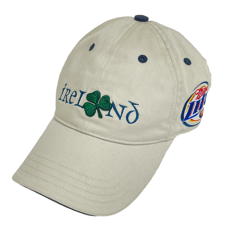 Miller Lite Ireland Shamrock Strapback Adjustable Ball Cap Hat