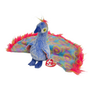 TY Beanie Babies Flashy The Peacock 8" Stuffed Toy Beanbag Plush