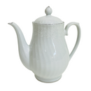 Jamestown China Floral Flowers Silver Trim Tea Coffee Pot Pitcher