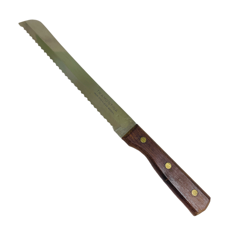 Tramontina Inox Stainless Brasil Slicer Carving 8" Serrated Blade Bread Knife