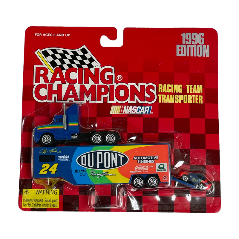 Racing Champions NASCAR 24 Jeff Gordon 1996 Diecast Stock Car Semi Cab Trailer