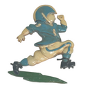 Homco 1976 Vintage Blue Cast Aluminum Metal Football