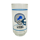 Detroit Lions NFL Football Mobil Oil Promotion 16 oz Glass Tumbler