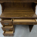 Liberty Furniture Oak Wood 4 Drawer Study Office Desk w/ Hutch & Chair