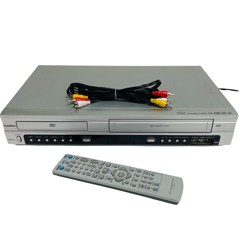 GoldStar DVD VCR Video Cassette Recorder VHS Player Combo GBV441