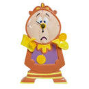 Schmid Disney Beauty & The Beast "Cogsworth" 10.5" Ceramic Porcelain Wall Clock