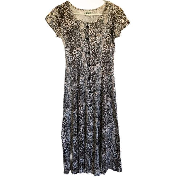 Fast Womens Cheetah Print Pullover Dress