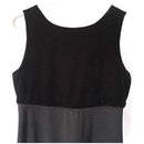 Donna Ricco Womens Sleeveless Black Velvet Top Long Elegant Dress