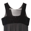 Donna Ricco Womens Sleeveless Black Velvet Top Long Elegant Dress