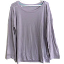 Calvin Klein Womens Performance Top Pull Over Light Purple Long Sleeve
