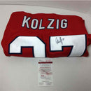 Olaf Kolzig Autographed Washington Capitols Jersey JSA Authentic COA