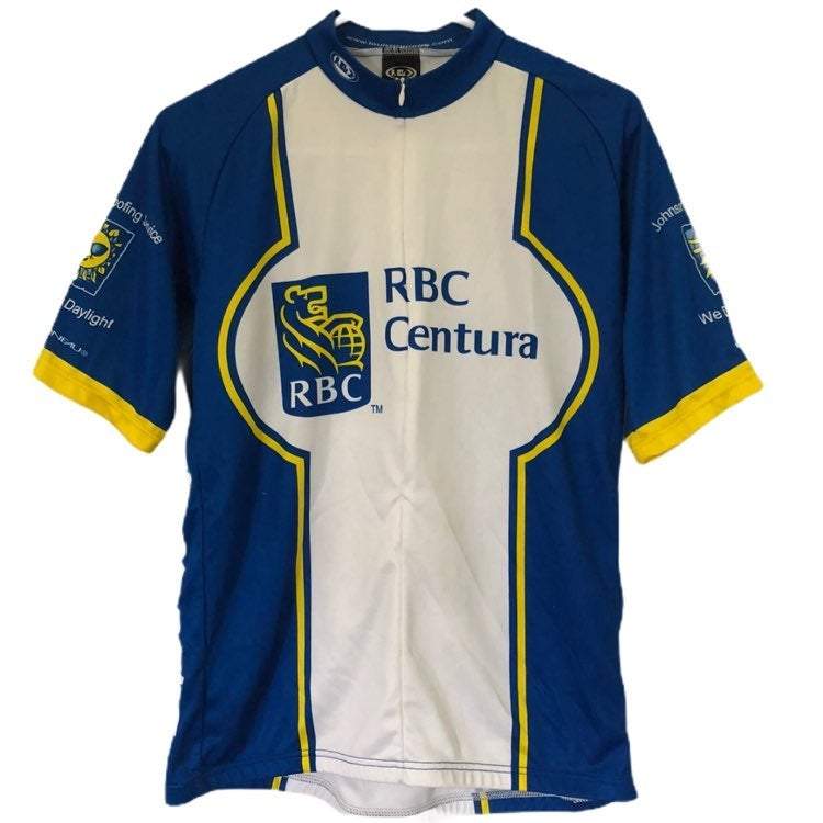 Louis Garneau Womens Blue 1/2 Zip Biking Cycling 3 Pockets Jersey Shirt