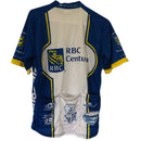 Louis Garneau Womens Blue 1/2 Zip Biking Cycling 3 Pockets Jersey Shirt