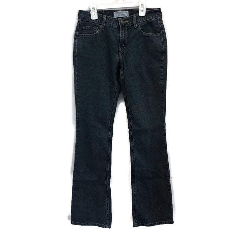 Levis Strauss Juniors Low Rise Boot Cut Blue Jeans