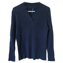 Falls Creek Womens V Neck Ribbed Sweater