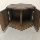 (2) Mersman Oak Door Storage Side End Table